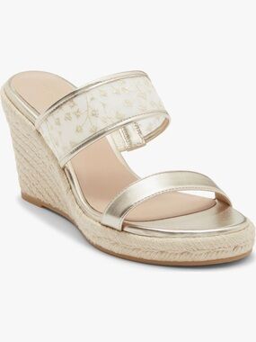 NIB Stuart Weitzman Lily Espadrille Wedge Sandal 7.0M